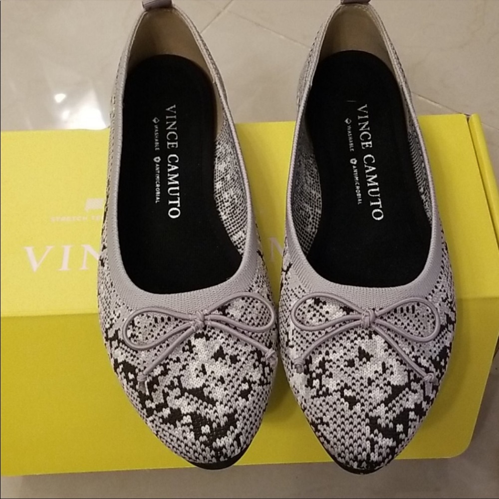 Vince camuto knit ballet flats
